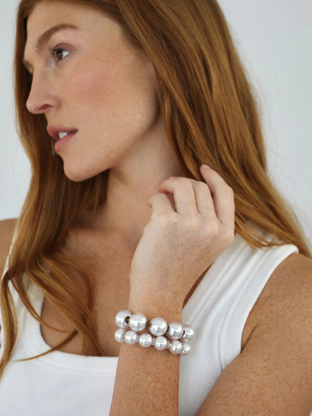 At Tiffany's Pearl Tie Set - Gold and Pearl