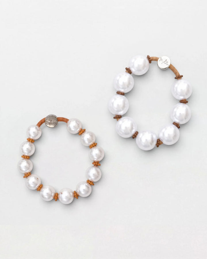 At Tiffany's Pearl Tie Set - Gold and Pearl