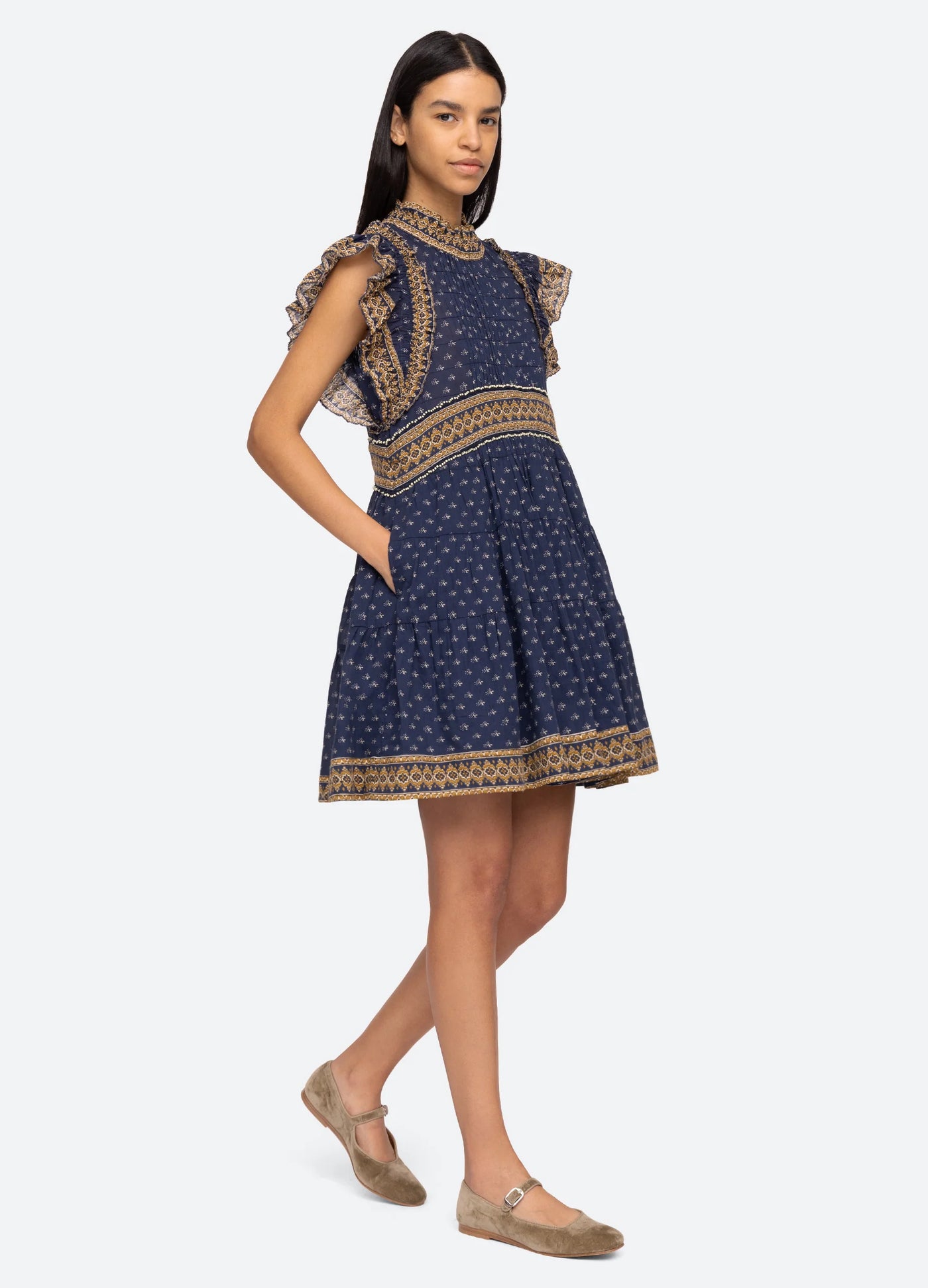 Arlita Tunic Dress - Navy