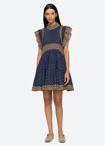 Arlita Tunic Dress - Navy