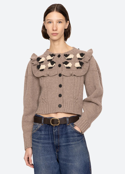 Benny Sheep Cardigan - Oatmeal