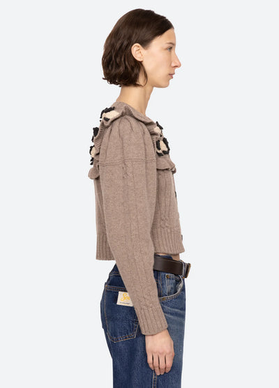 Benny Sheep Cardigan - Oatmeal