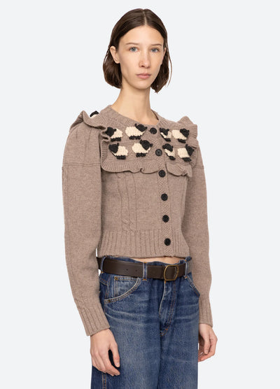 Benny Sheep Cardigan - Oatmeal