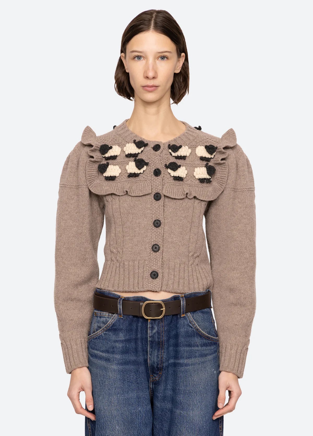 Benny Sheep Cardigan - Oatmeal