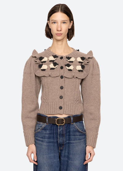 Benny Sheep Cardigan - Oatmeal