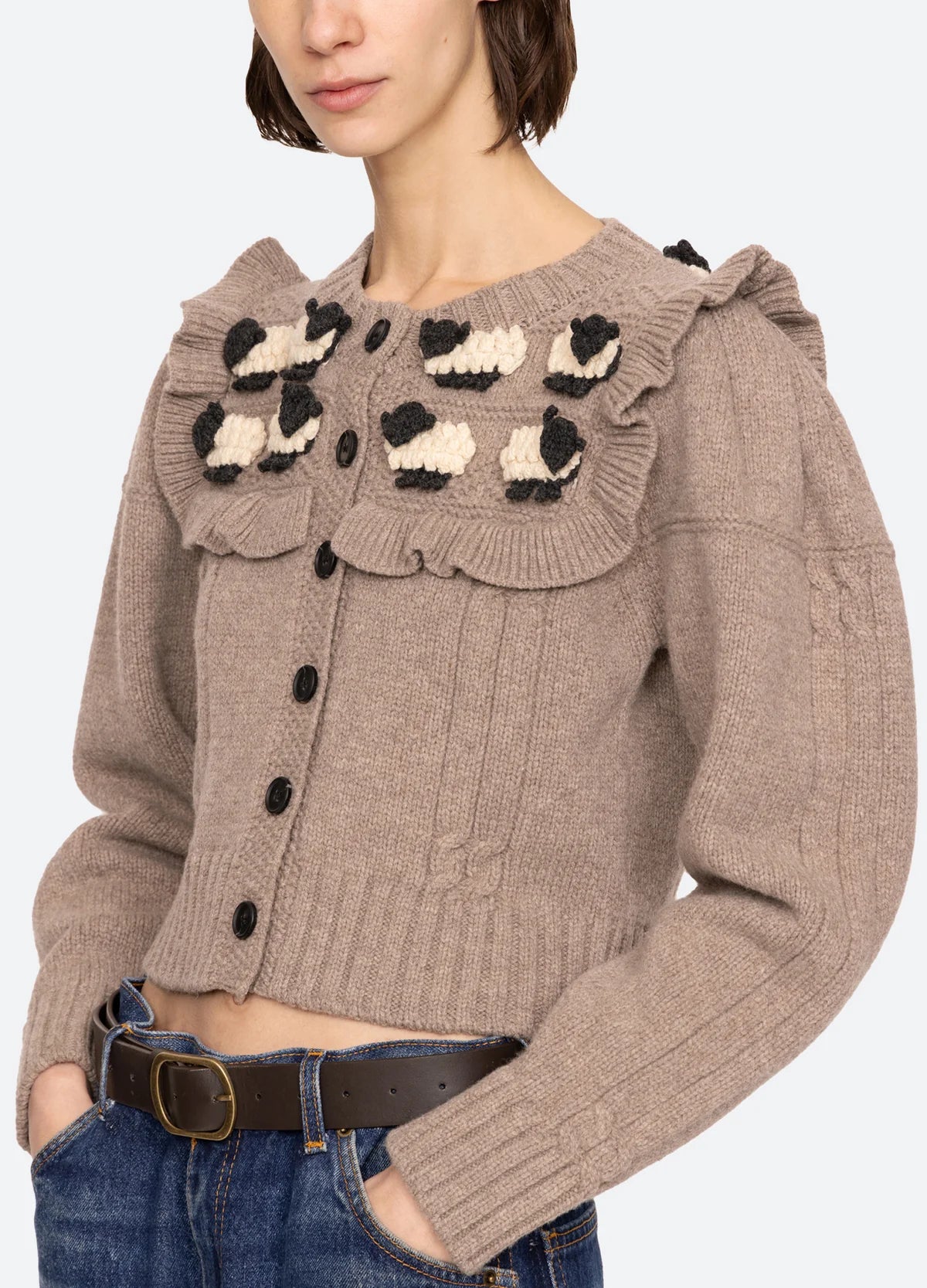 Benny Sheep Cardigan - Oatmeal