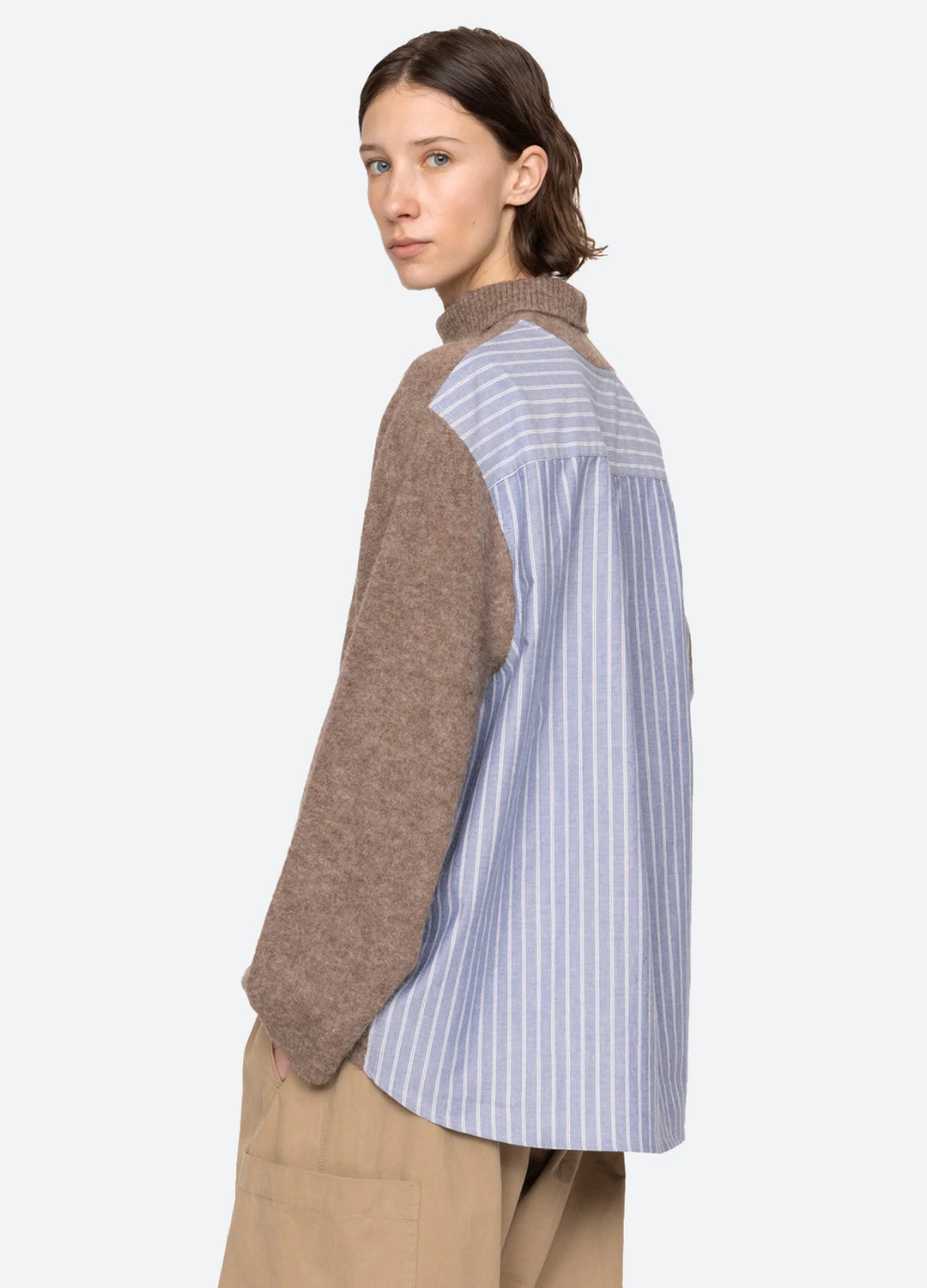 Mallory Combo Sweater - Camel