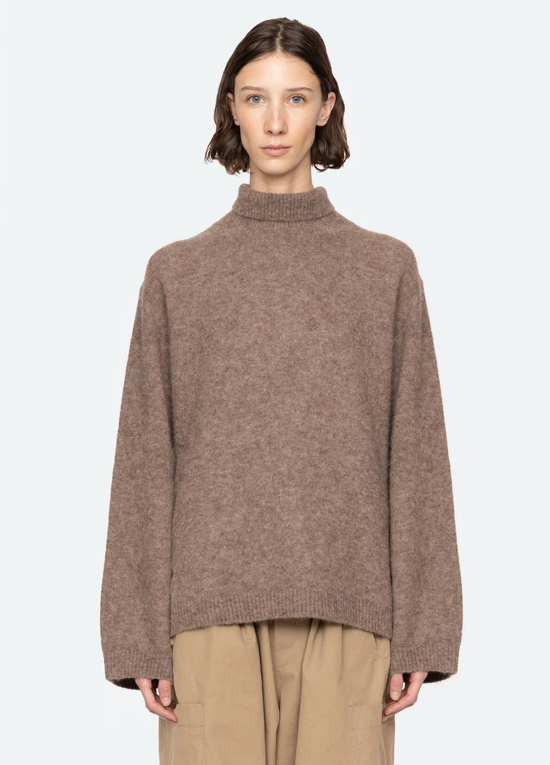Mallory Combo Sweater - Camel