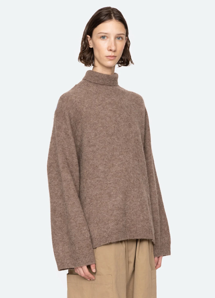 Mallory Combo Sweater - Camel