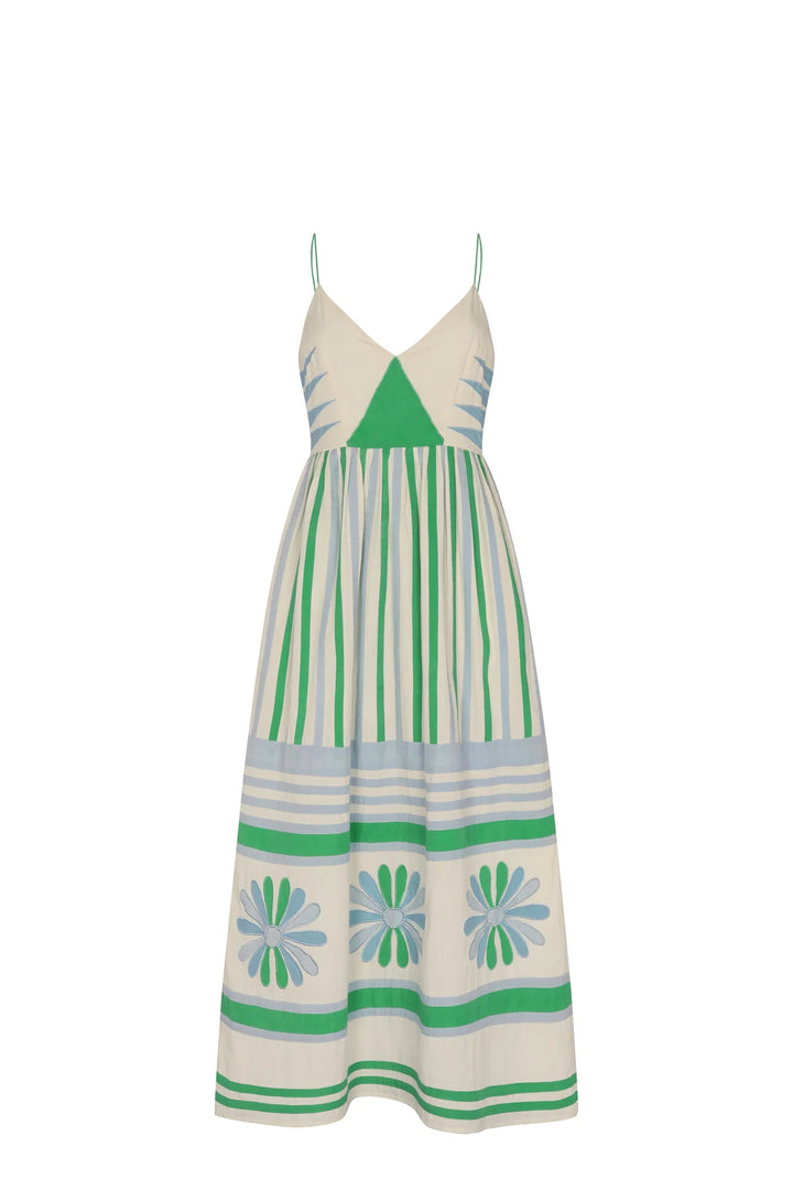 Amelia Dress - Green Multi