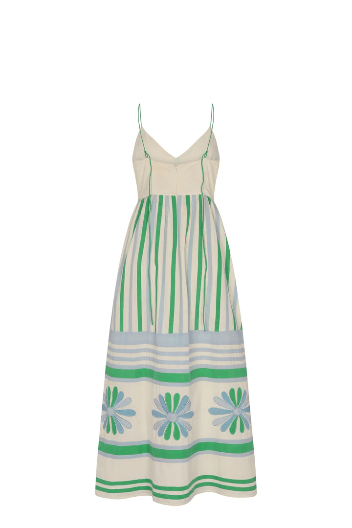 Amelia Dress - Green Multi