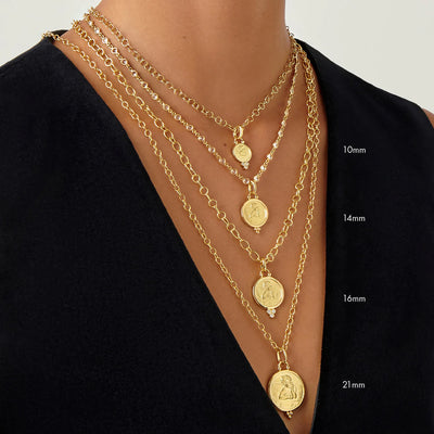 18K Medium Angel Pendant