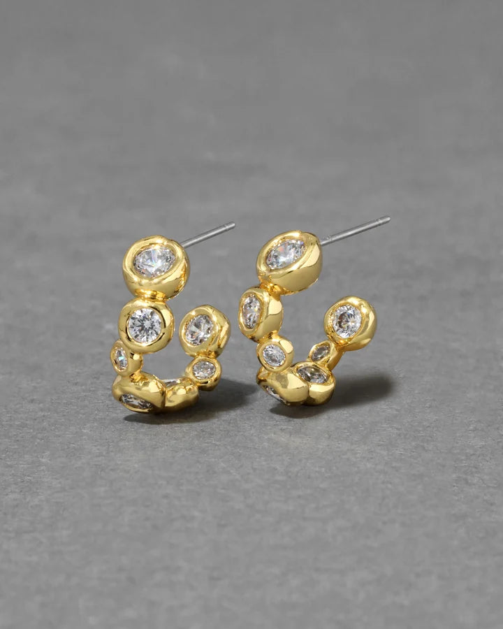 Asterales Gold Small Hoop Earring