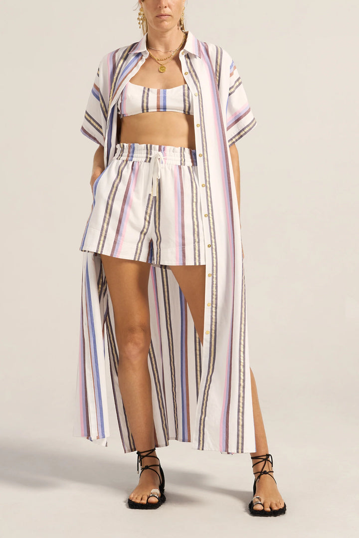 Remus Thessa Stripe Shorts - Blue Multi