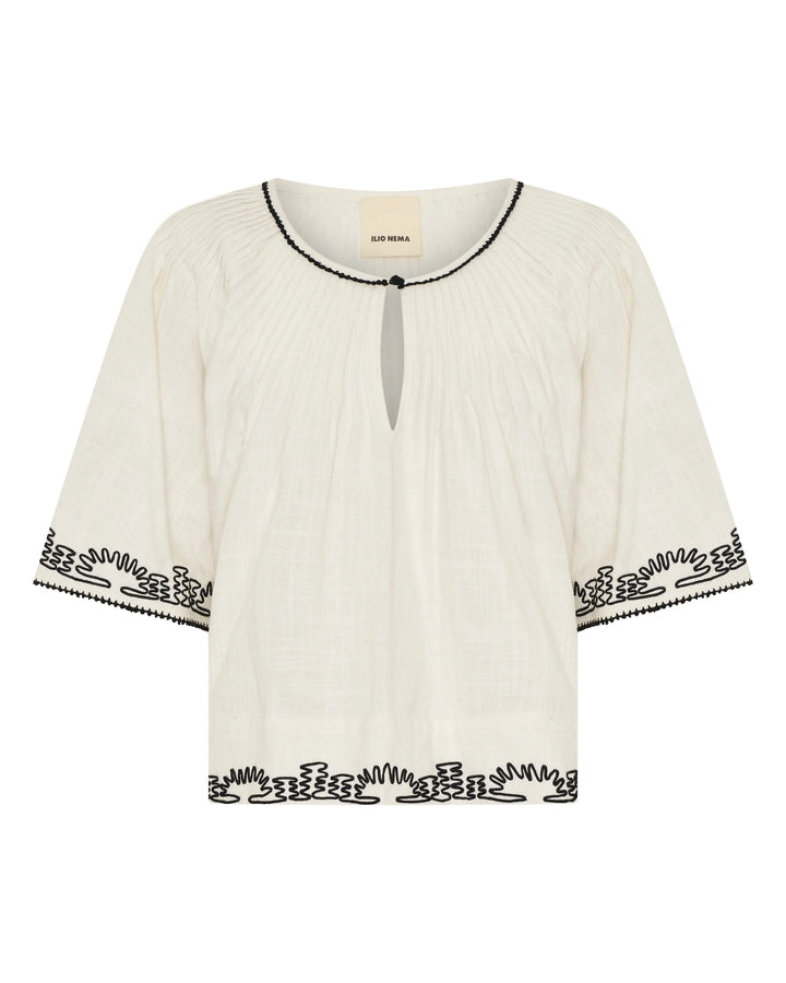 Calliope Top - White Multi