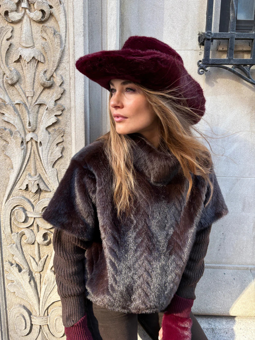 The Carter Cowboy Hat - Burgundy