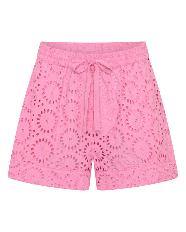 Talus Eyelet Shorts - Pink/Red