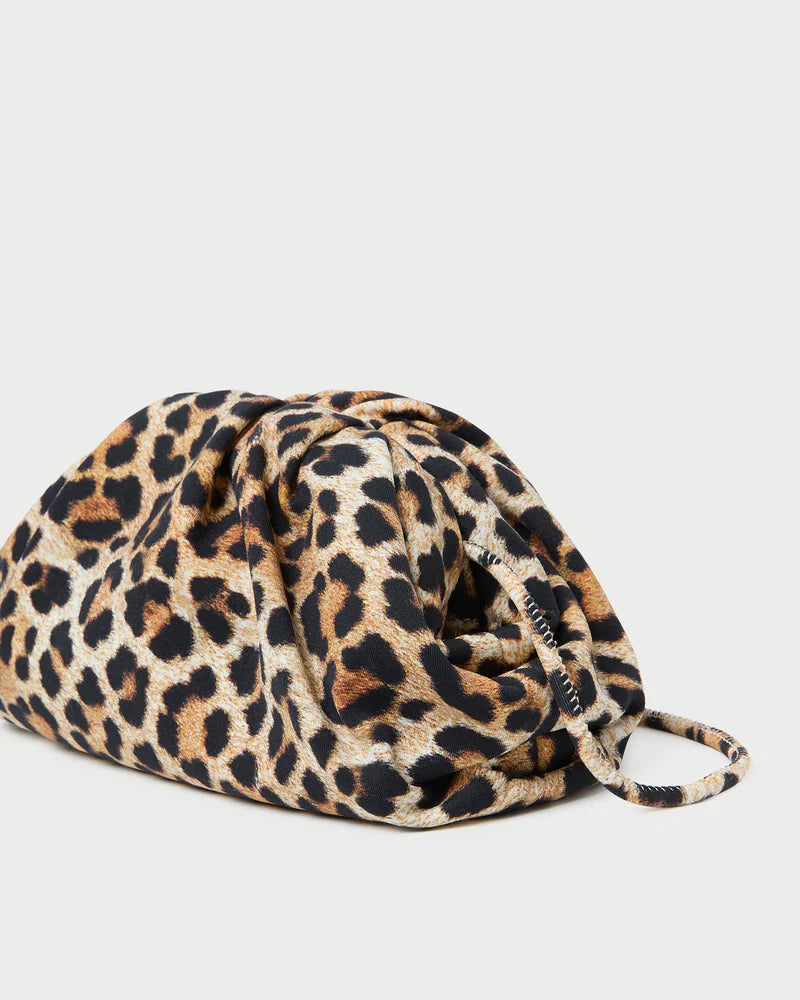Bailey Jersey Dome Clutch - Leopard