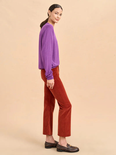 BEN V NECK SWEATER - Amethyst