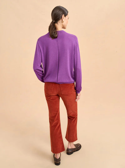 BEN V NECK SWEATER - Amethyst
