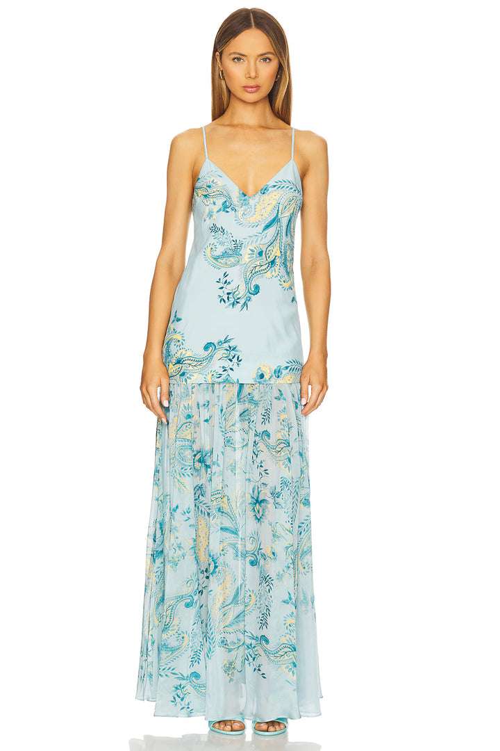 MAXI DRESS - Blue Multi