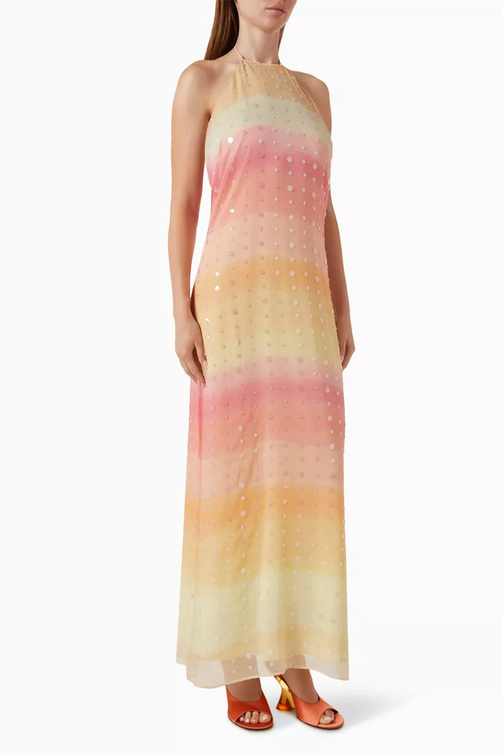Francine Maxi Dress - Pink Multi