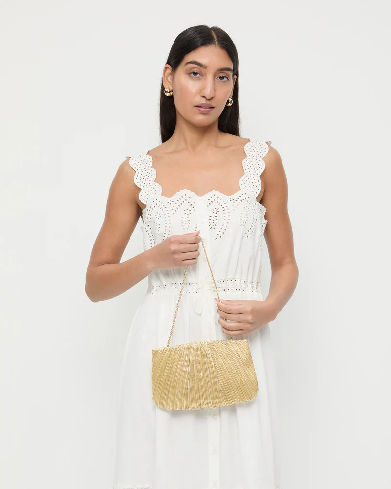 Brit Flat Pleated Clutch - More Colors Available