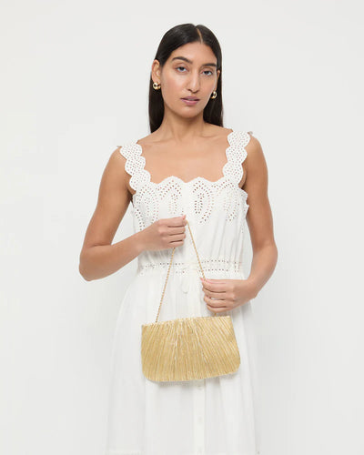 Brit Flat Pleated Clutch - More Colors Available