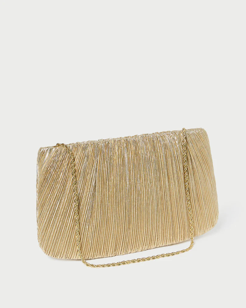 Brit Flat Pleated Clutch - More Colors Available