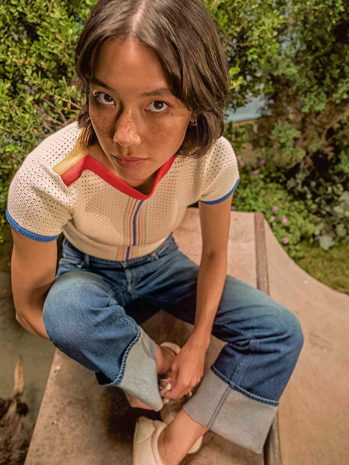 The Checkerboard Duster Flood Cuff - Bunny Hop