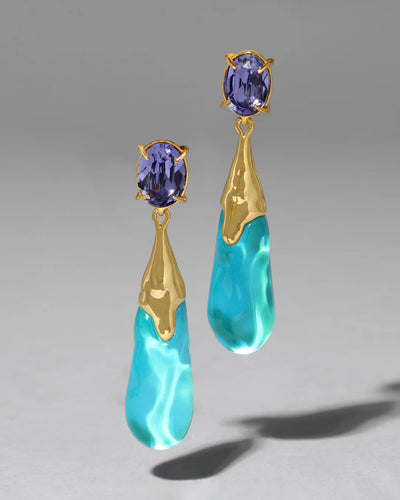 Bonbon Crystal Small Teardrop Earring- More Colors Available