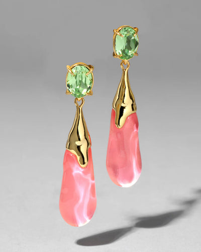 Bonbon Crystal Small Teardrop Earring- More Colors Available