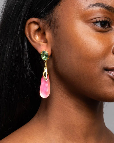 Bonbon Crystal Small Teardrop Earring- More Colors Available