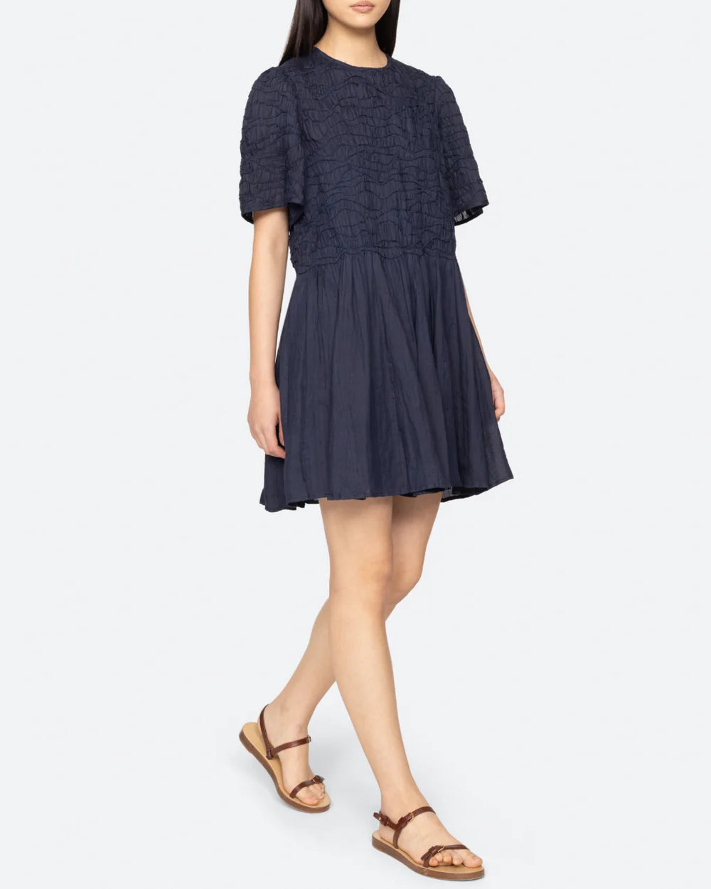 SEA - Imogen Solid Dress - Navy