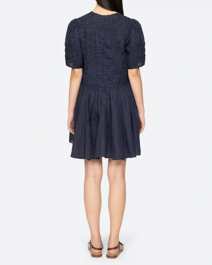 SEA - Imogen Solid Dress - Navy