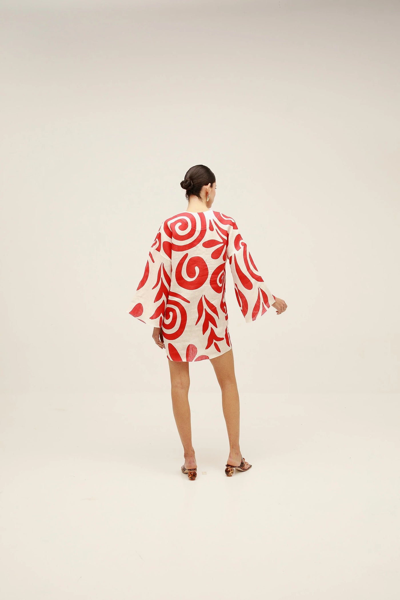 TURIN DRESS - Red/White