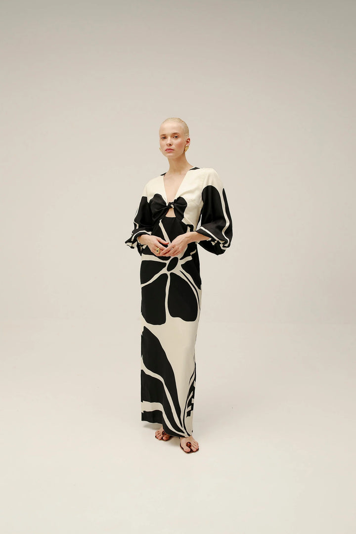 RAFAELLA DRESS - Black/White