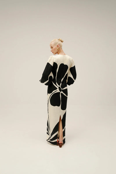 RAFAELLA DRESS - Black/White