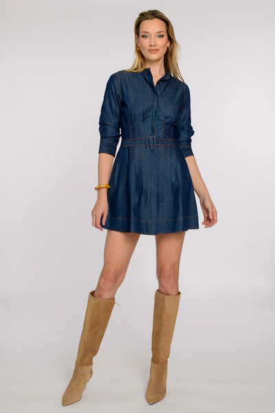 CAMERON DRESS - Denim