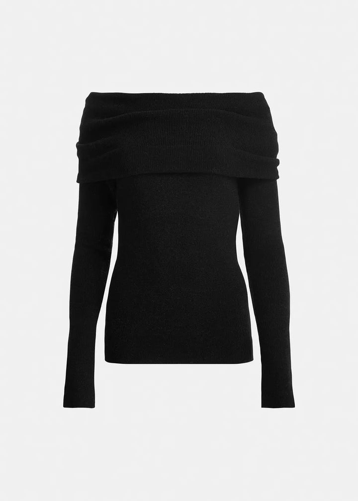 Off-the-Shoulder Knit Sweater - More Colors Available