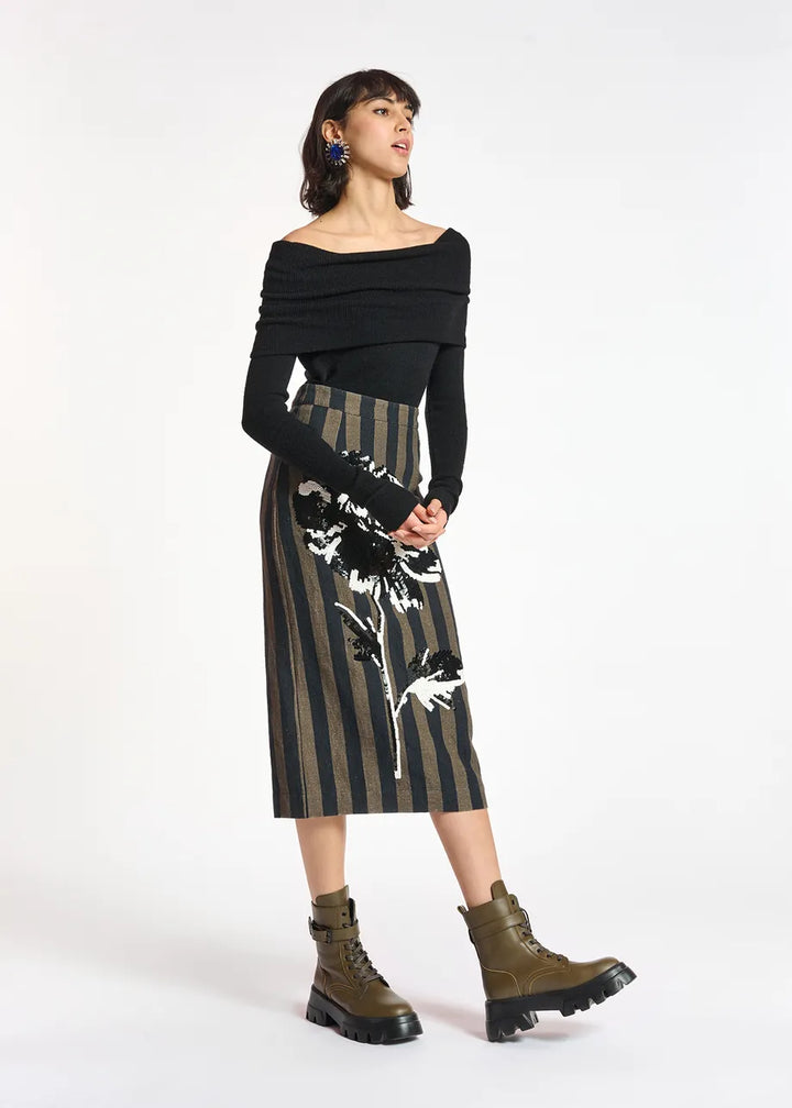 Off-the-Shoulder Knit Sweater - More Colors Available