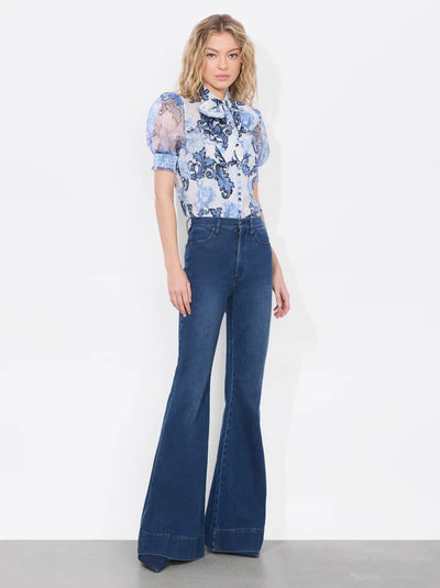 BRENTLEY BLOUSE - Scroll Symphony