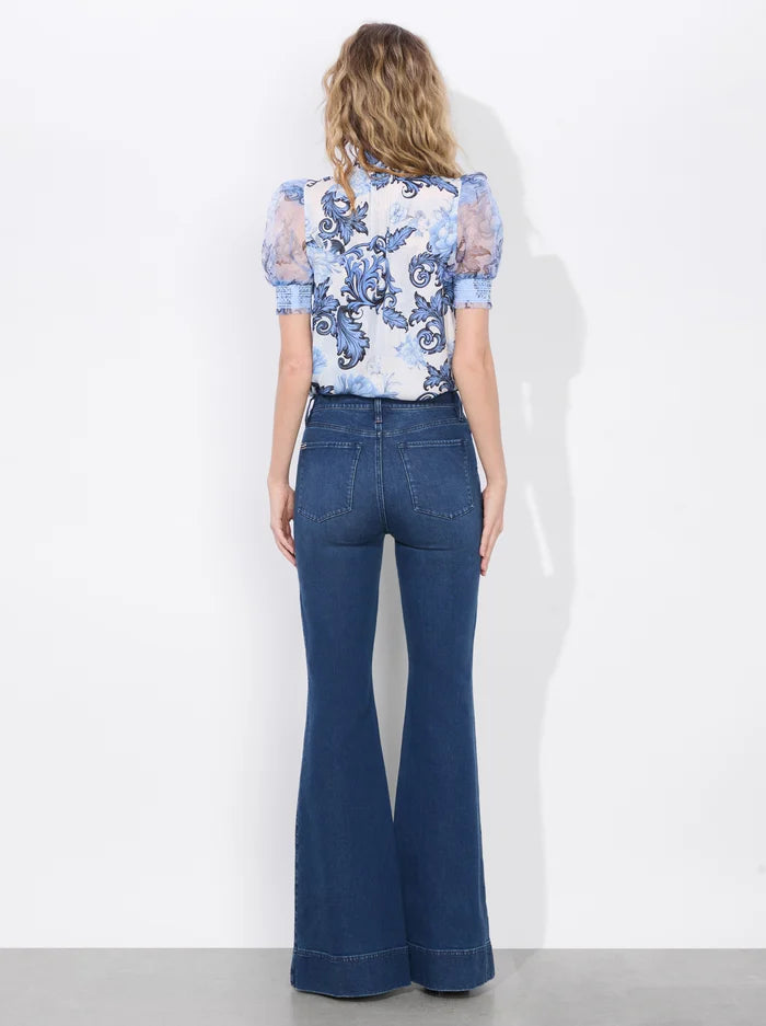 BRENTLEY BLOUSE - Scroll Symphony