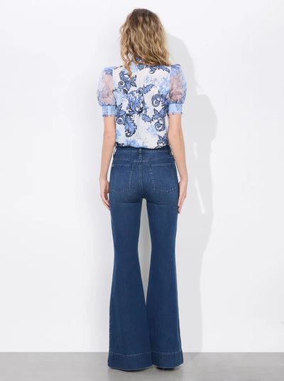 BRENTLEY BLOUSE - Scroll Symphony