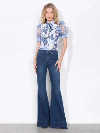 BRENTLEY BLOUSE - Scroll Symphony