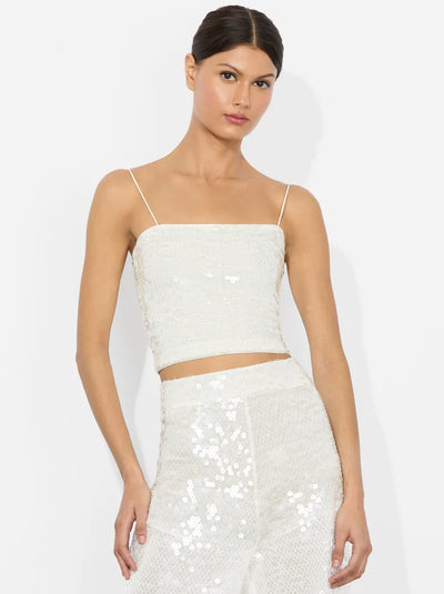 CERESI EMBELLISHED TOP - Off White