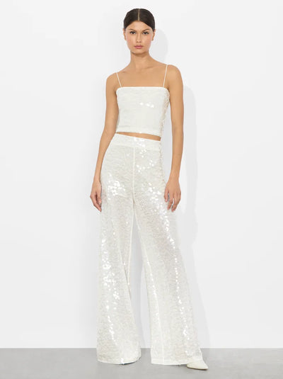 CERESI EMBELLISHED TOP - Off White
