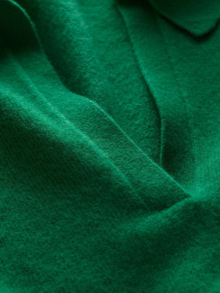 Andi Cap Sleeve Polo - Medium Green