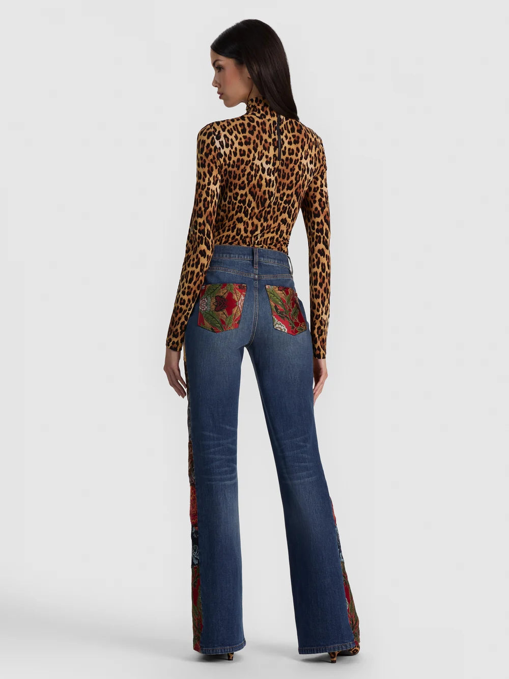Delania Long Sleeve Turtleneck - Animal Print