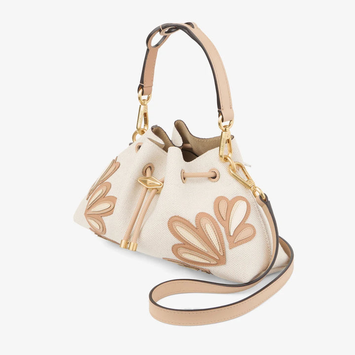 Cinch Small Canvas Bag - Beige